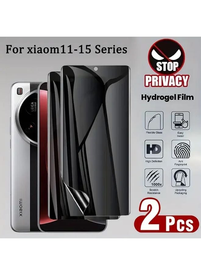 2Pcs Anti Spy Water Gel Screen Protector For Xiaomi 15 Ultra - Image 1